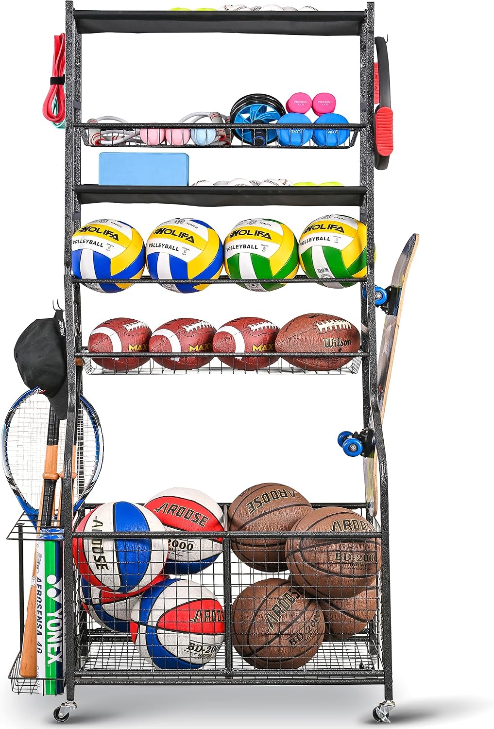 Sports Equipment Garage Organizer - Sports Equipment Garage Organizer, Rolling Ball