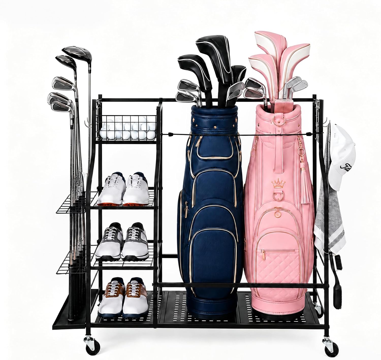 Heavy Duty Golf Bag Storage Ra - Sports Equipment Garage Organizer review and price