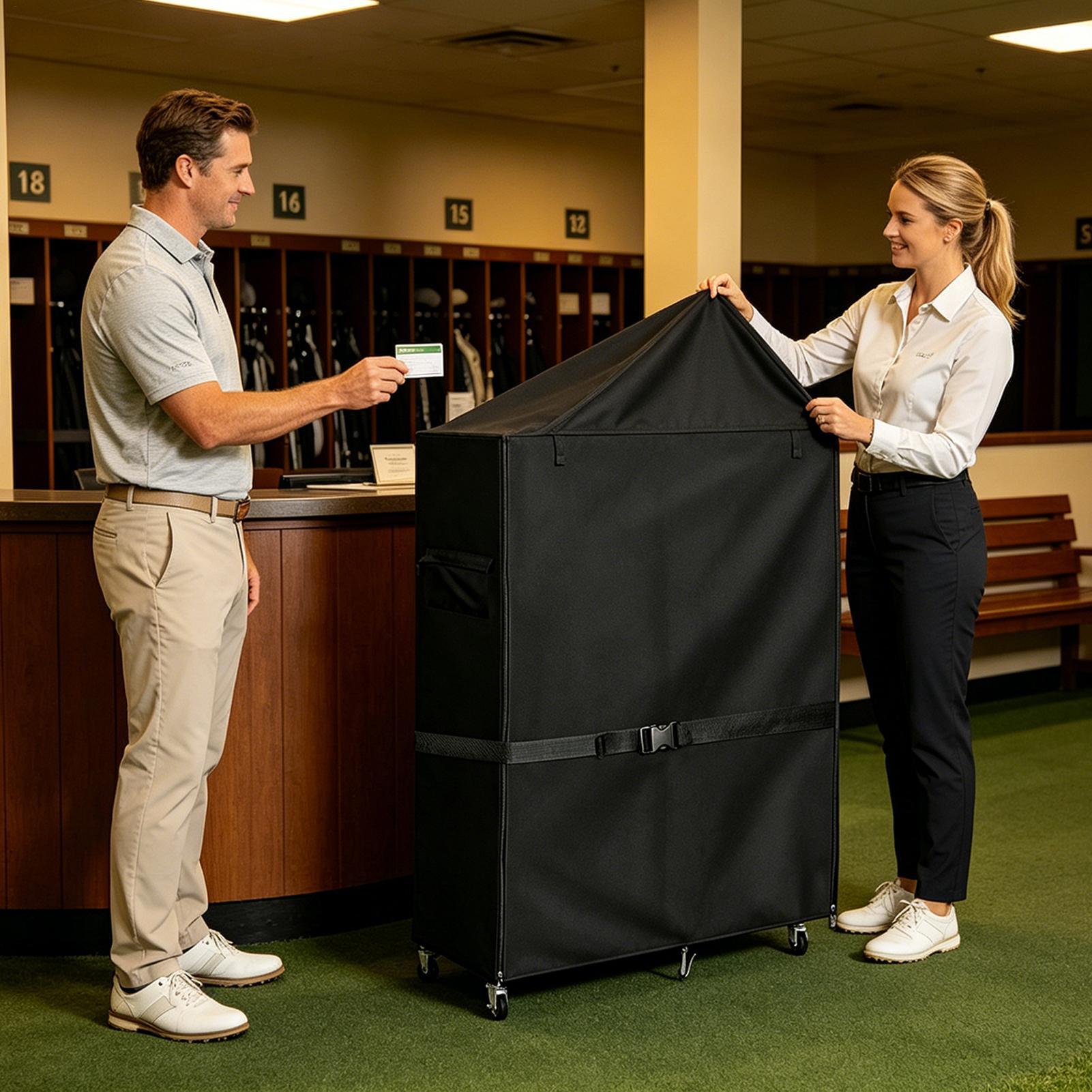 Golf Bag Stand Covers Oxford D - Sports Equipment Garage Organizer review and price