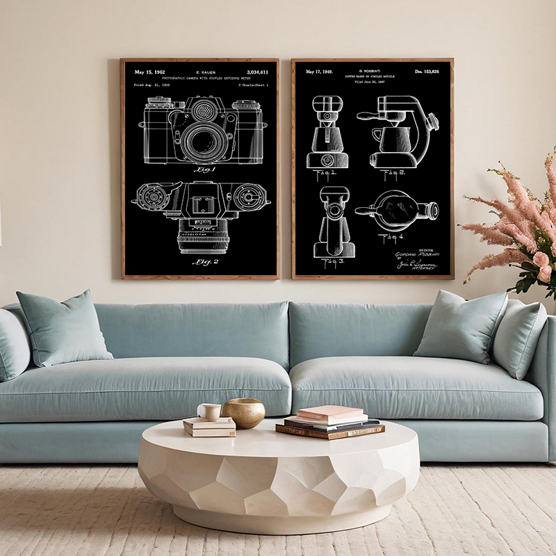 Patent Black And White poster  - Sports Equipment Drawing review and price