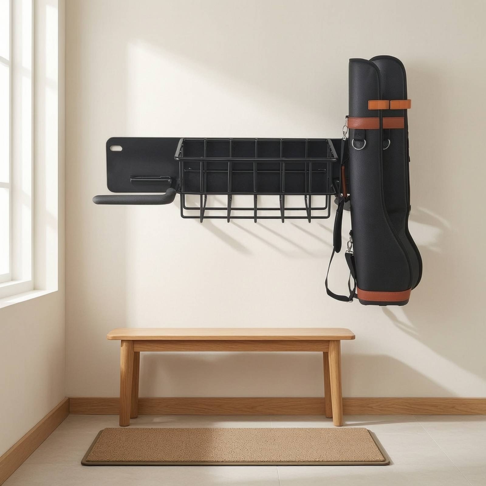 Golf Storage Rack Wall-Mounted - Sports Equipment Garage Organizer review and price