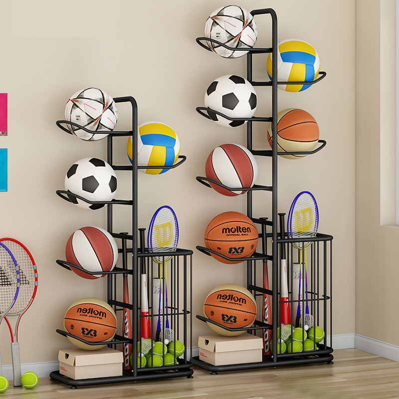Sports Ball Storage Rack Baske - Sports Equipment Badminton review and price