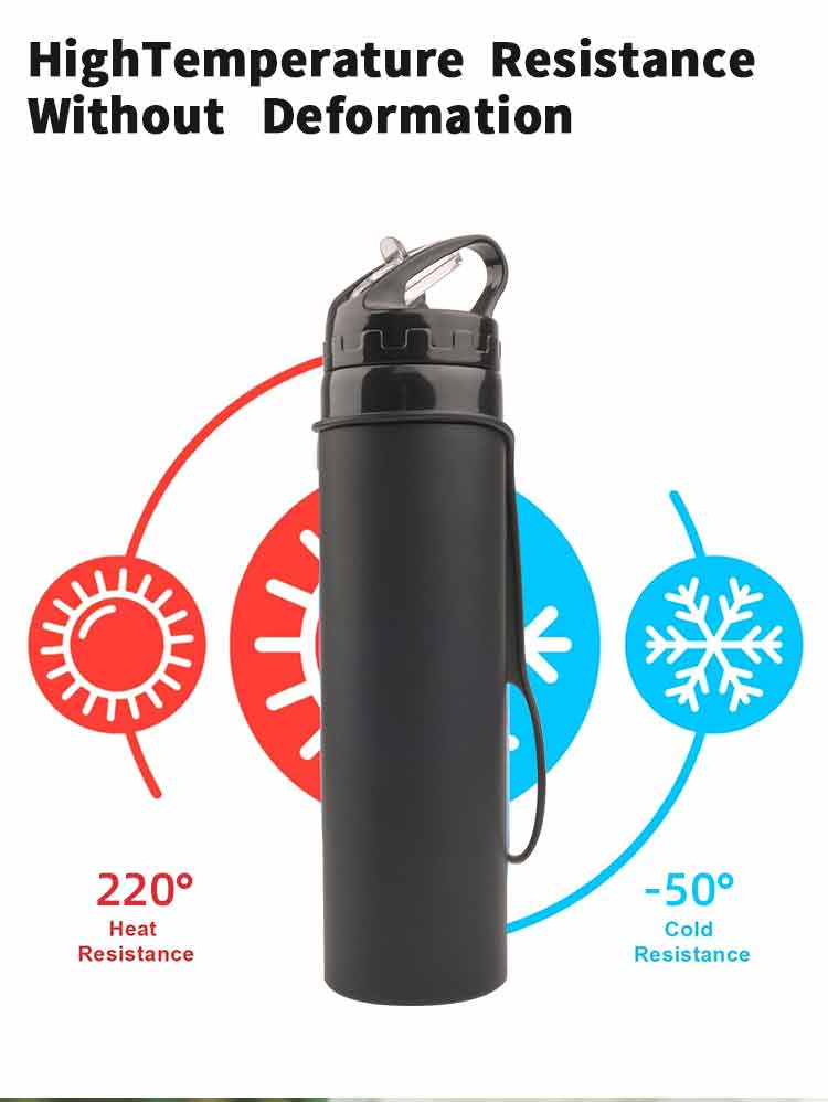 600ml   travel camping silicon - Sports Equipment In School review and price